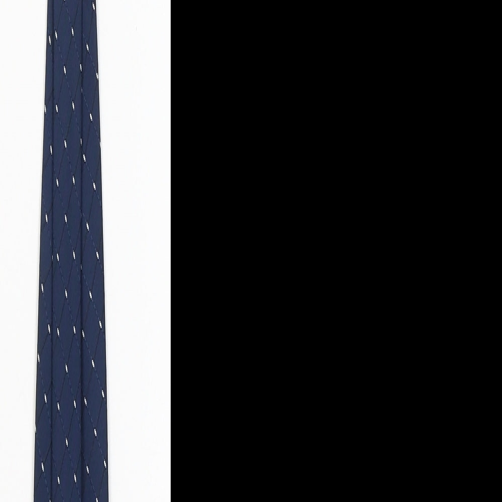 florence+fred Mens Blue Geometric Pointed Tie One Size