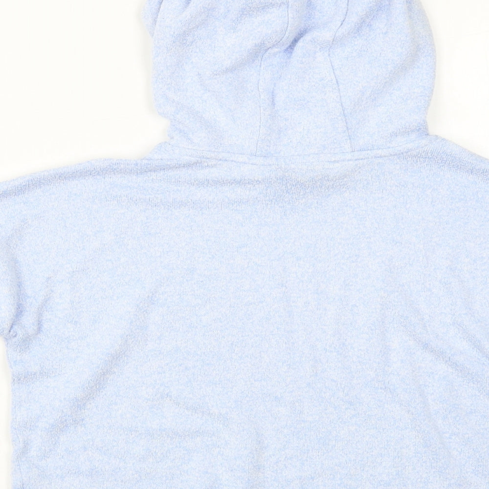 M&S Girls Blue Pullover Hoodie Size 8 Years