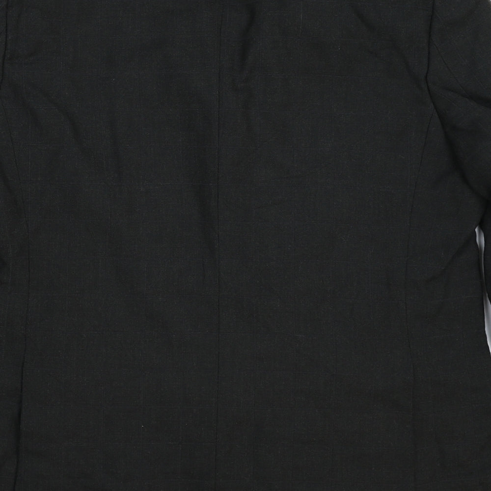 Marks and Spencer Mens Black Check Jacket Suit Jacket Size 44