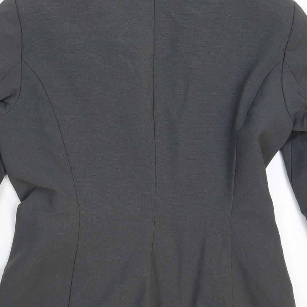 Moda Mania Womens Grey Jacket Blazer Size S