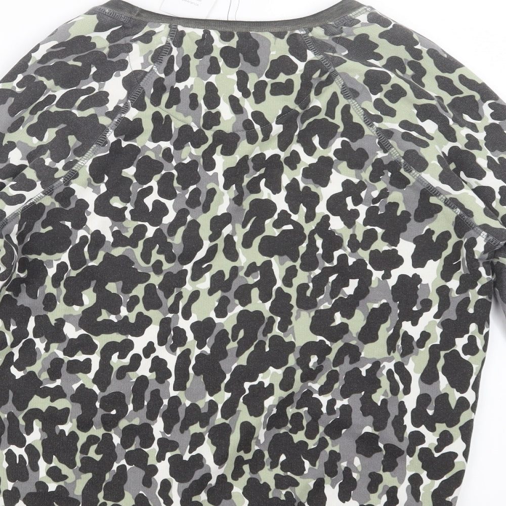 NEXT Womens Grey Animal Print Top Pyjama Top Size XS