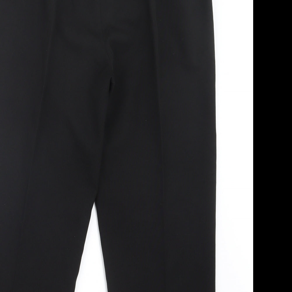Bm Collection Womens Black Trousers Size 12 L24 in
