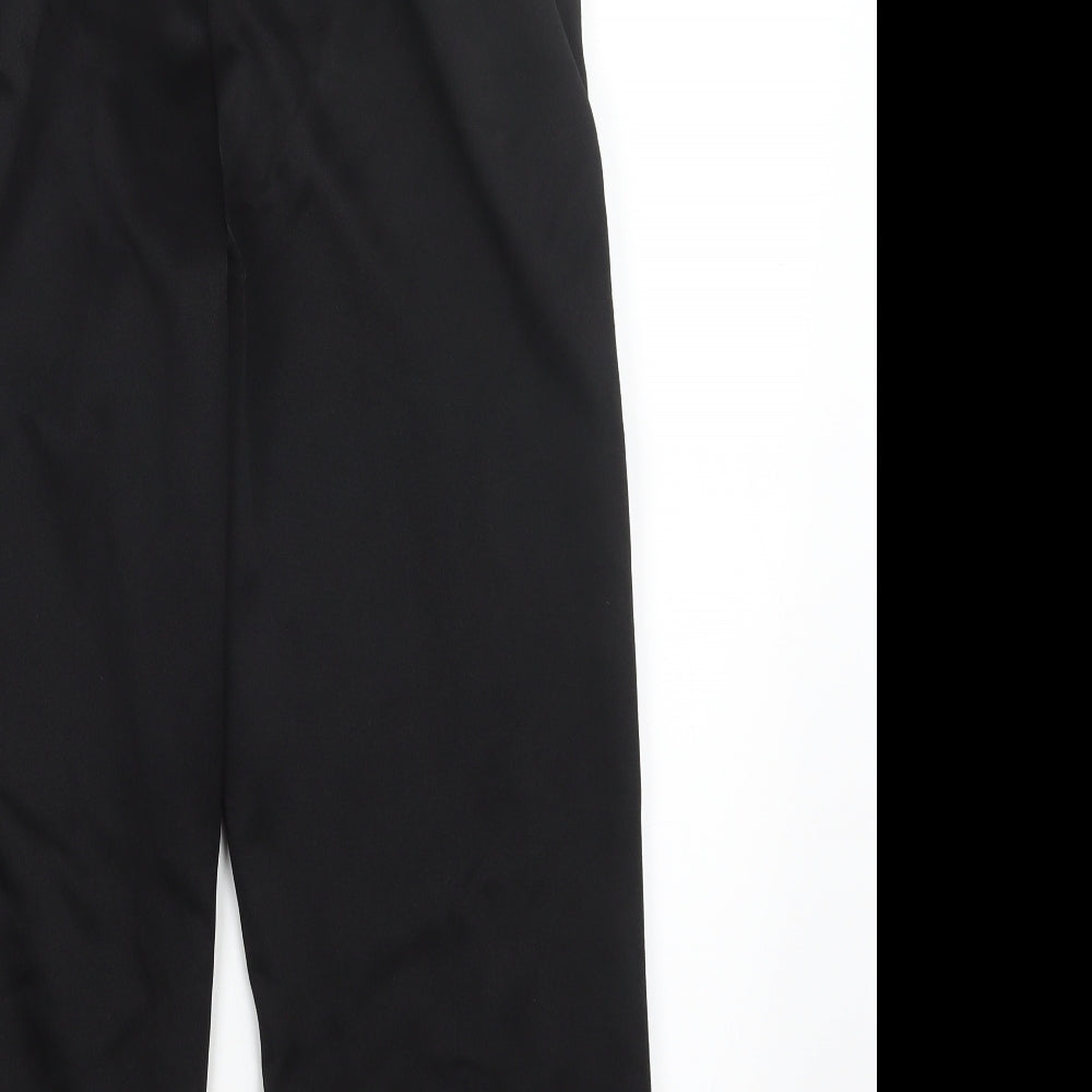 Bm Collection Womens Black Trousers Size 10 L24 in