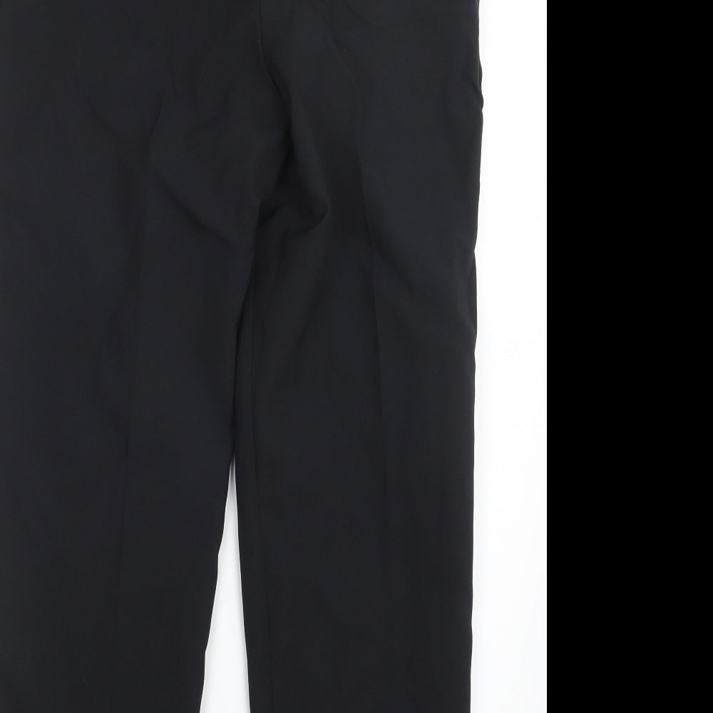 Slimma Womens Black Trousers Size 12 L26 in