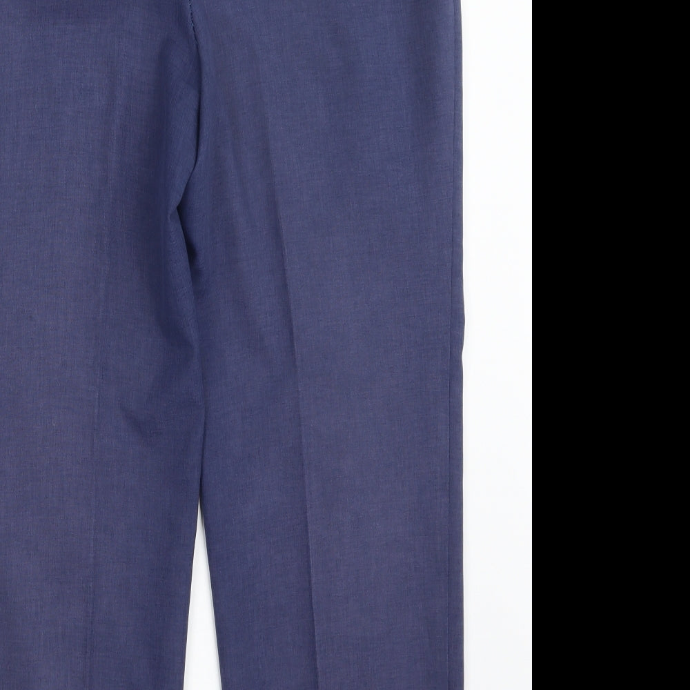 Preworn Womens Blue Trousers Size 34 in L25 in