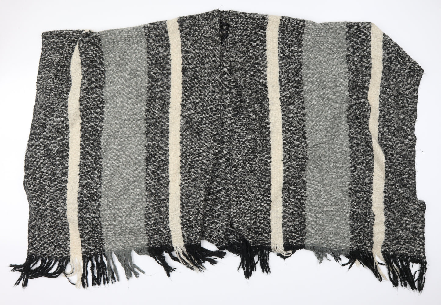 Matalan Womens Grey Striped Shawl/Wrap