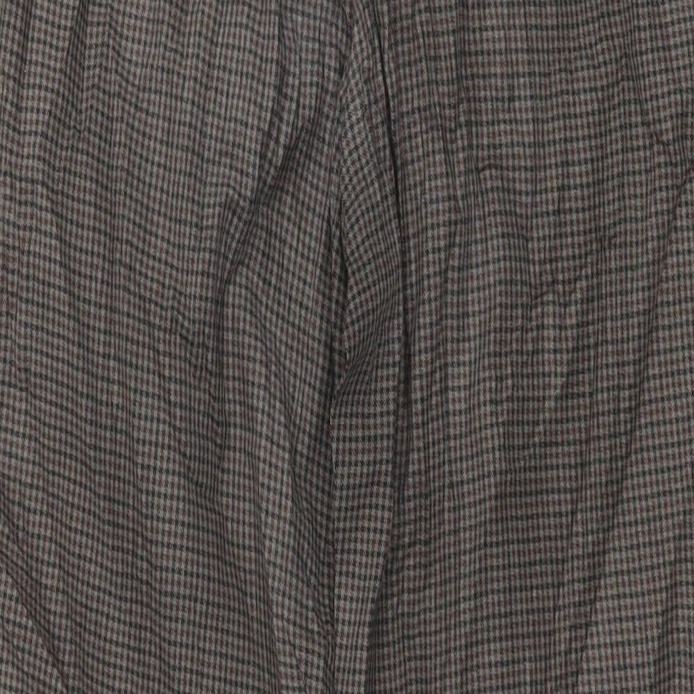 H&M Womens Brown Trousers Size 8 L24 in
