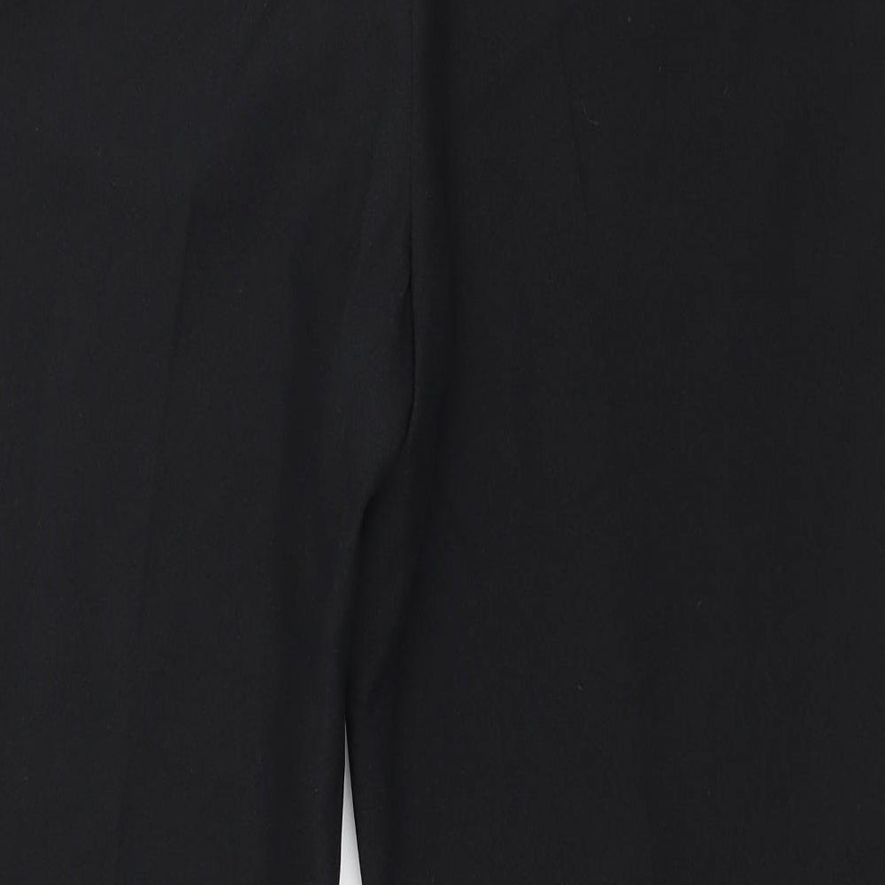 Peacocks Womens Black Trousers Size 14 L27 in