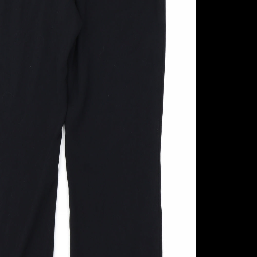M&S Woman Womens Black Trousers Size 12 L24 in