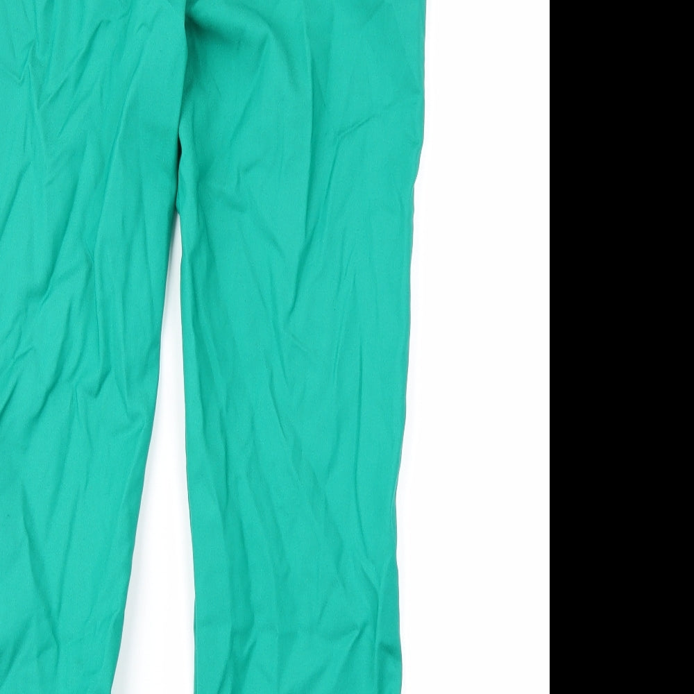 White Housse Womens Green Trousers Size 6 L26 in