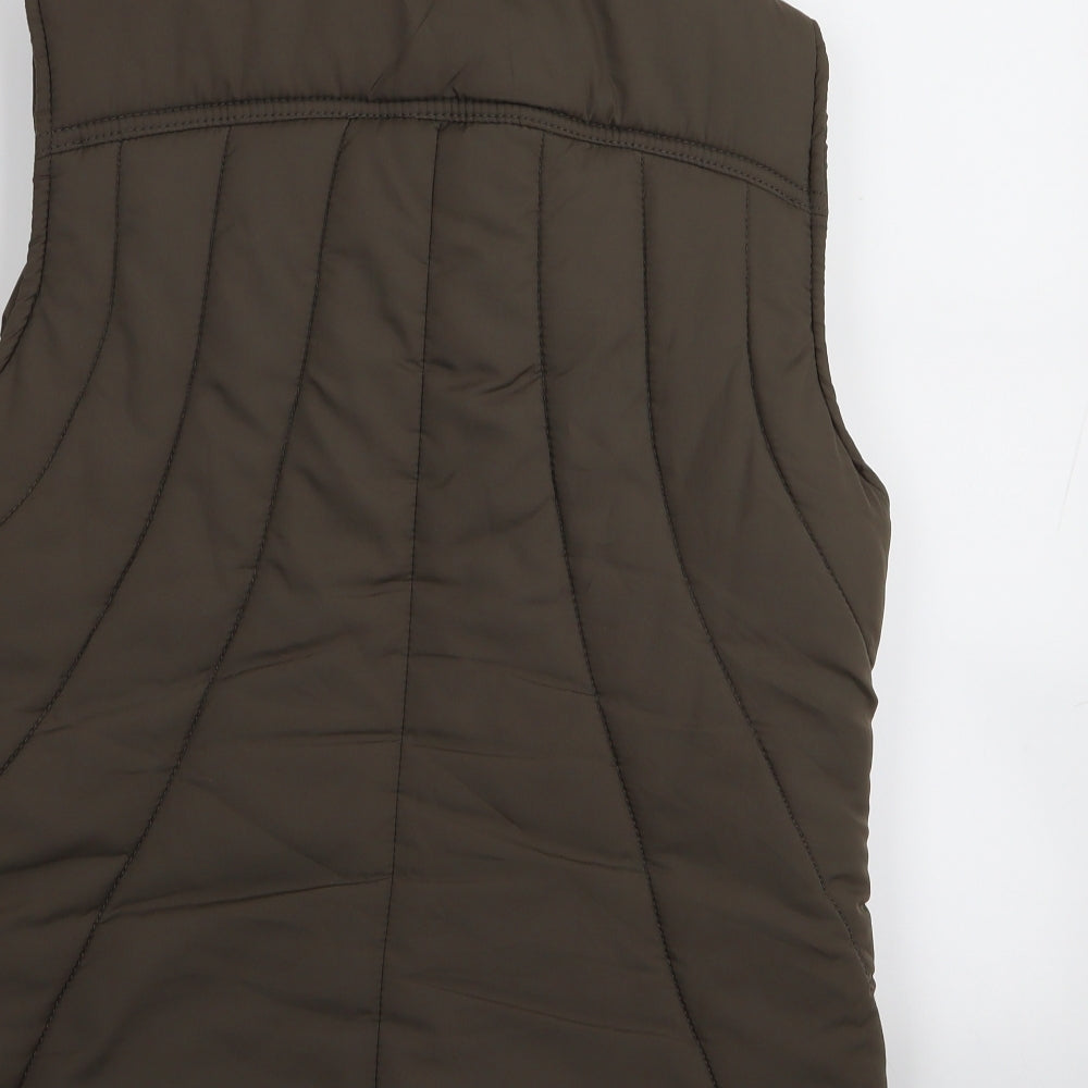 Asda George Womens Brown Gilet Coat Size 12