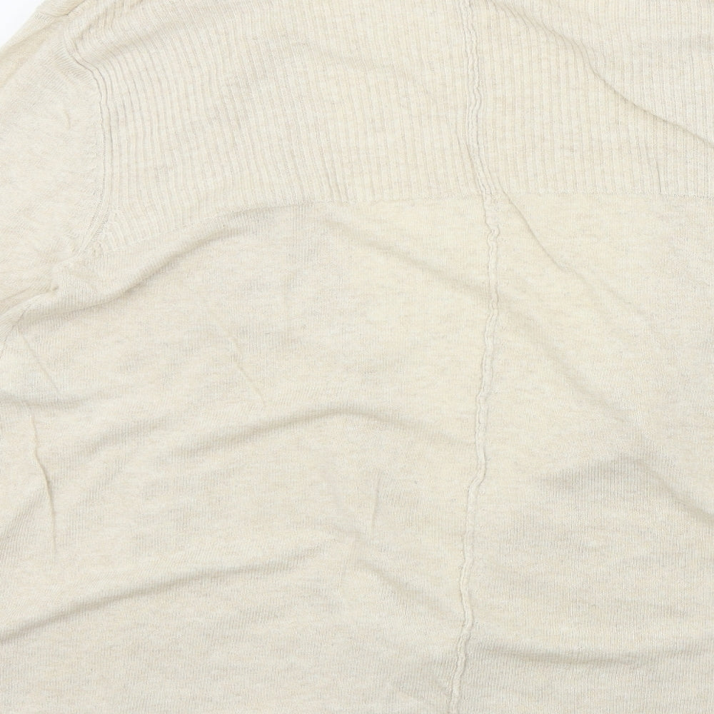 M&S Womens Beige Cardigan Jumper Size 12