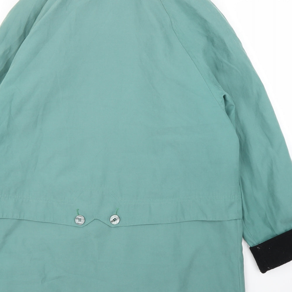 Preworn Womens Green Overcoat Coat Size 12