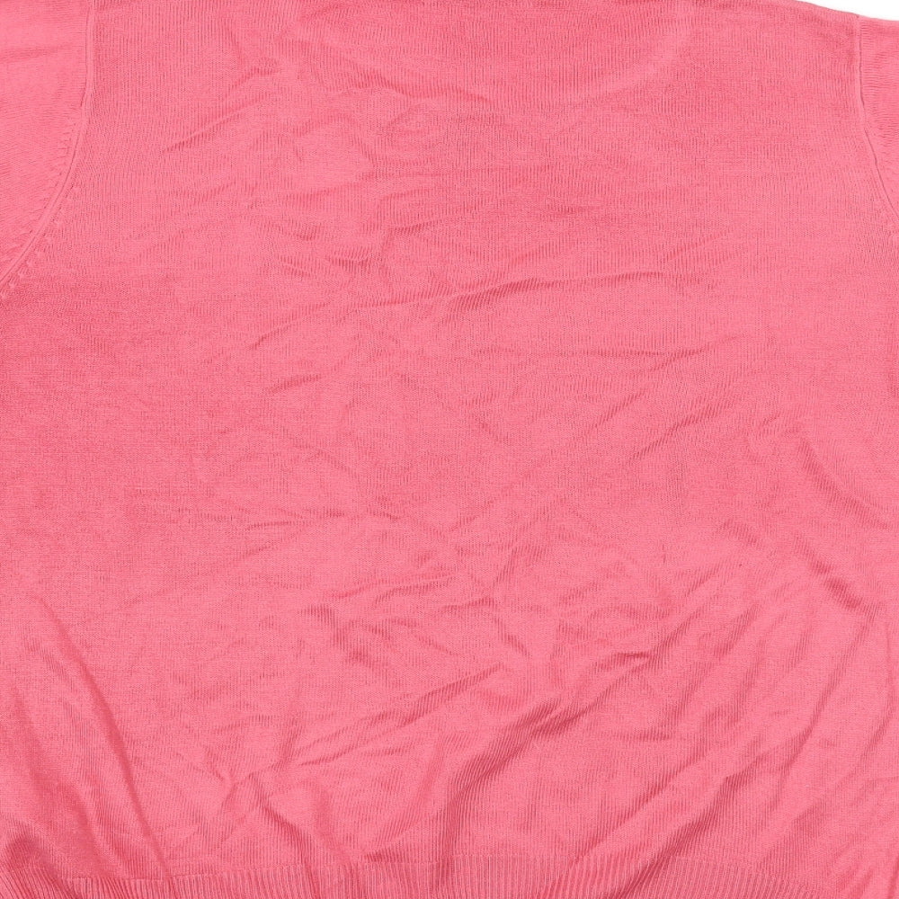 Marks and Spencer Womens Pink Pullover Jumper Size 16