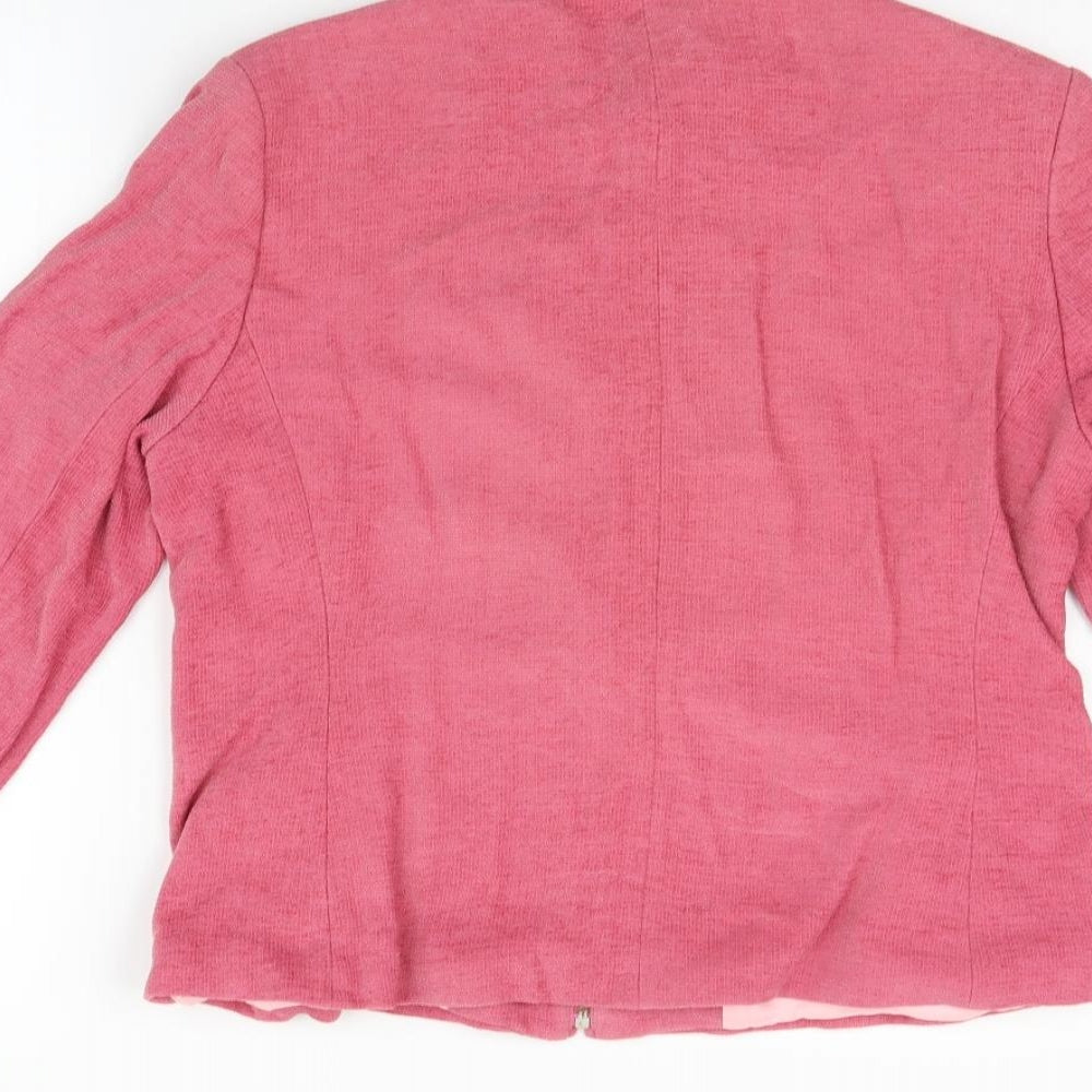 Marks and Spencer Womens Orange Jacket Coat Size 14