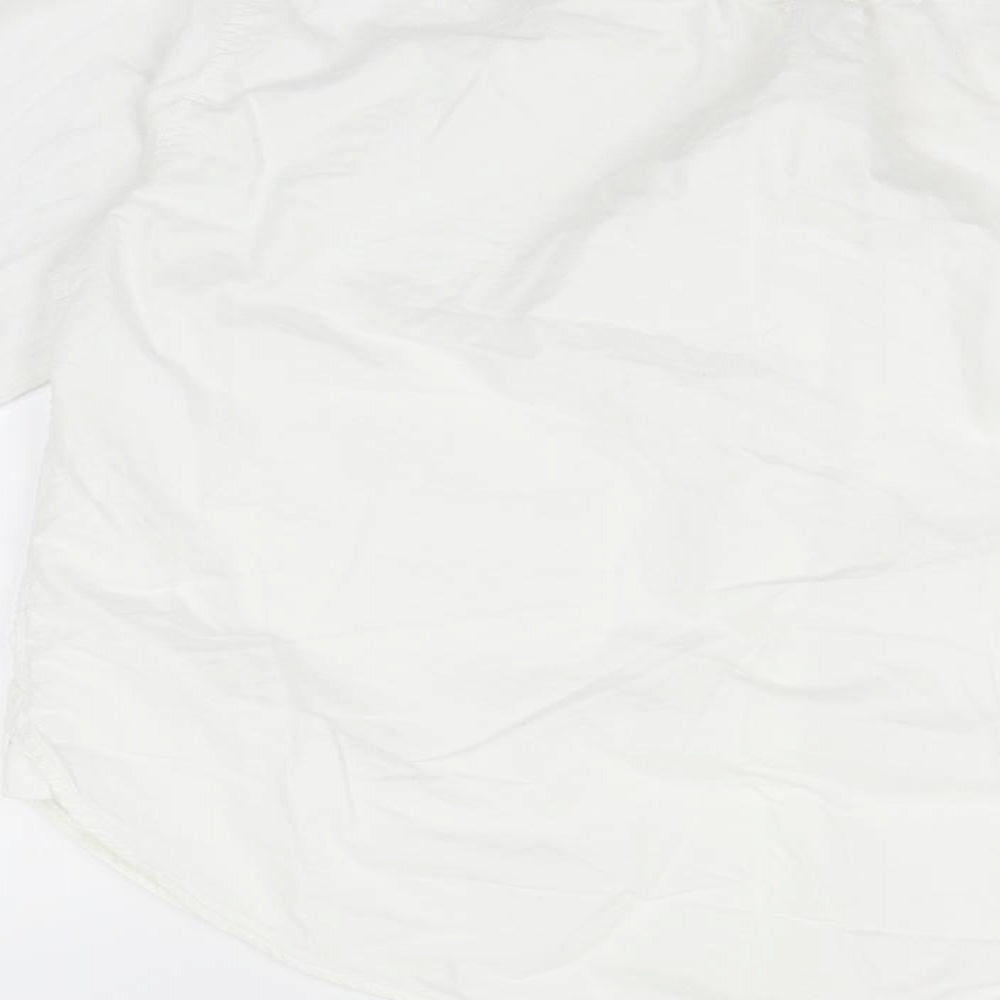 H&M Mens White Button-Up Size M