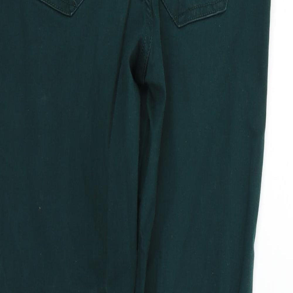 YES YES Womens Green Trousers Size 10 L27 in