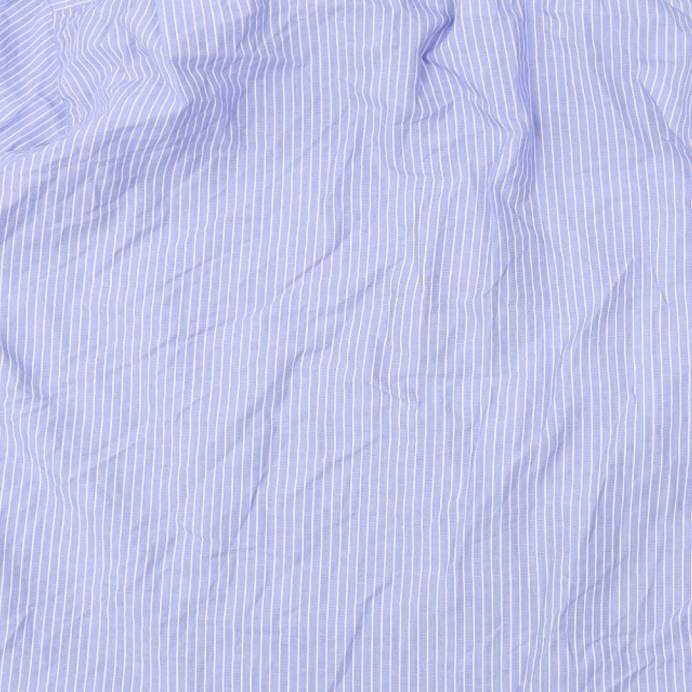 Tailor & Cutter Mens Blue Button-Up Size 15
