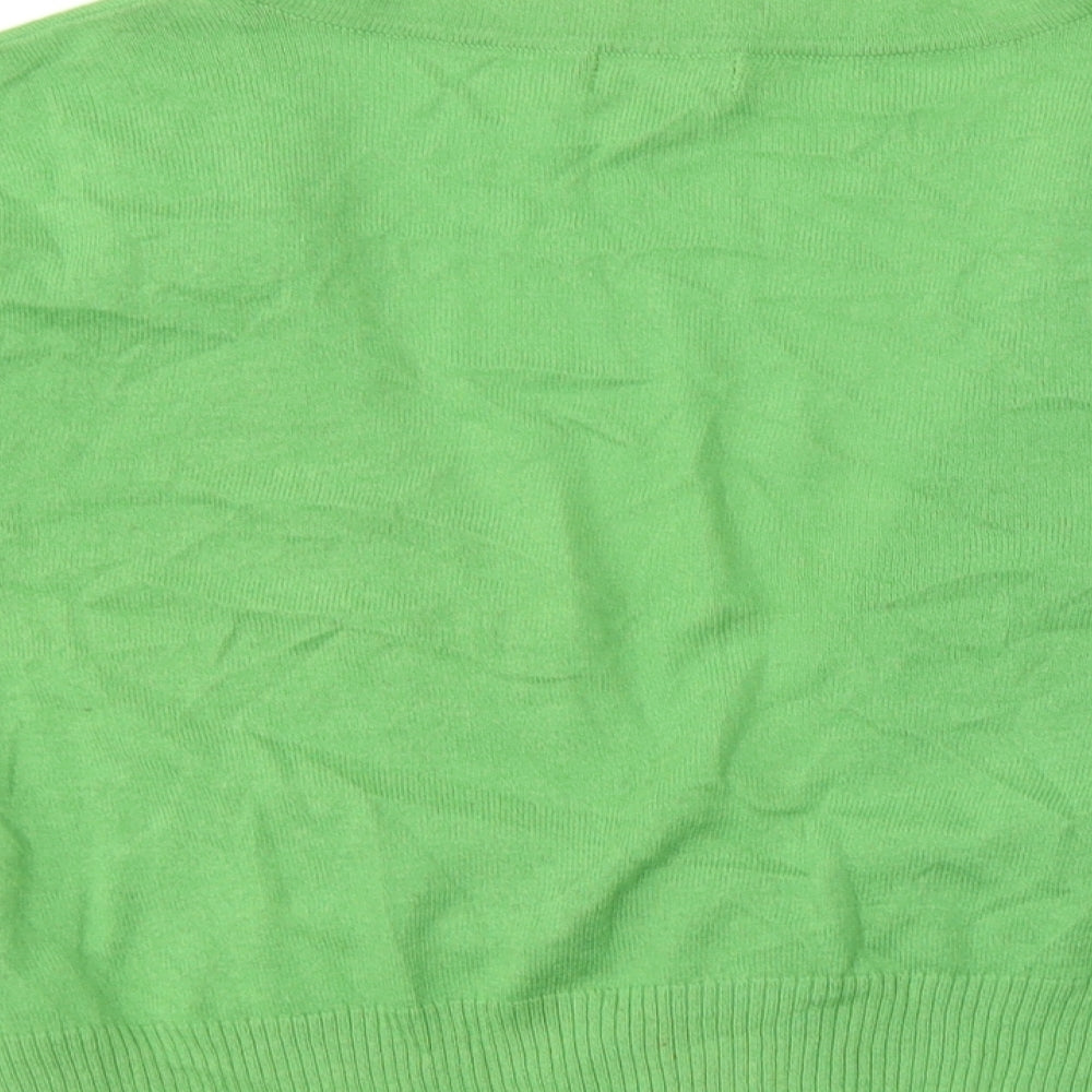 F&F Womens Green Cardigan Jumper Size 14