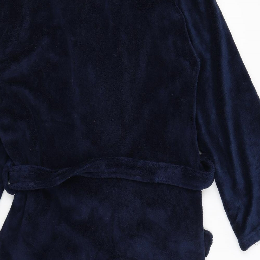 BHS Mens Blue Solid Robe Size S