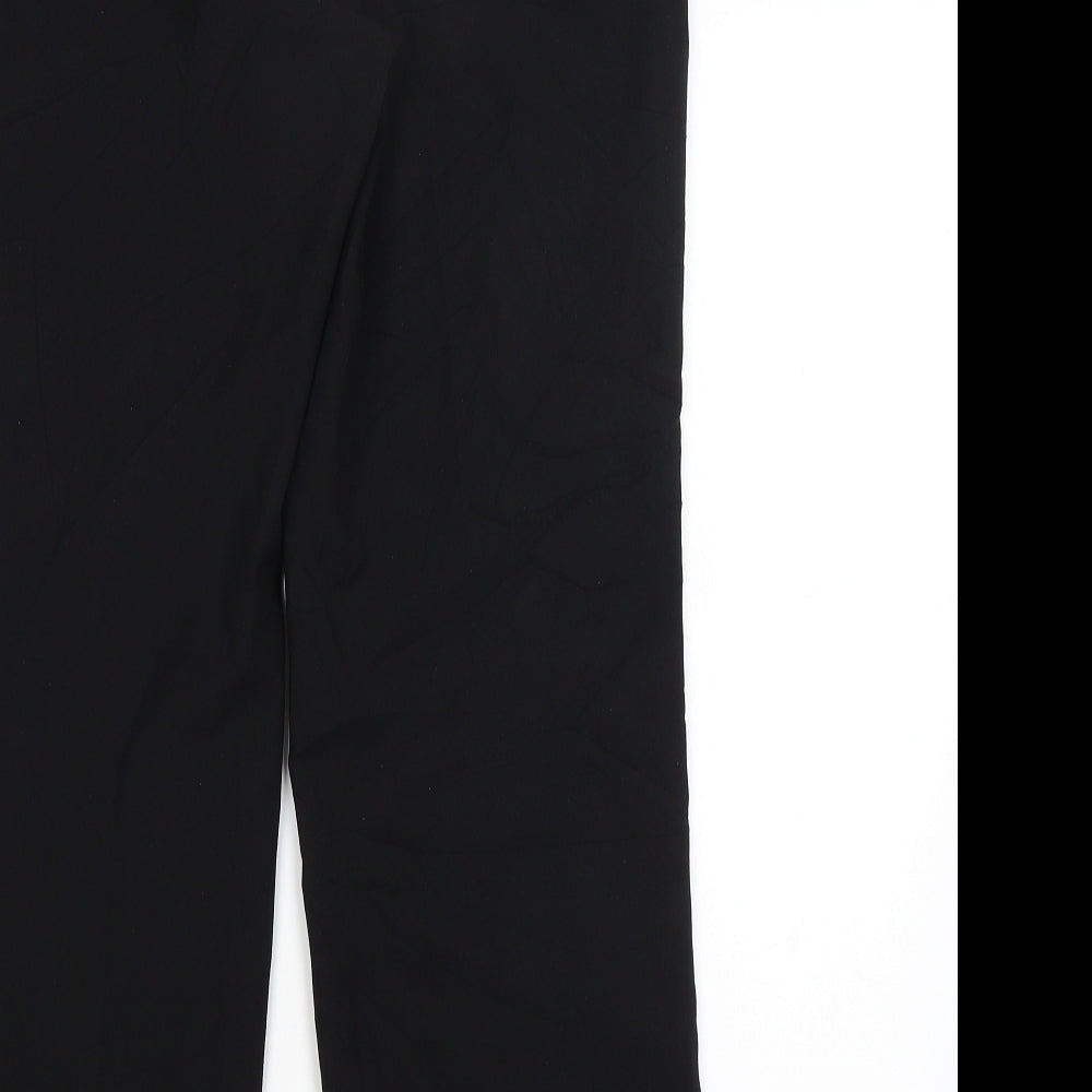 F&F Womens Black Trousers Size 10 L27.5 in
