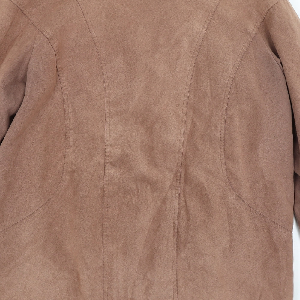 BHS Womens Brown Overcoat Coat Size 14