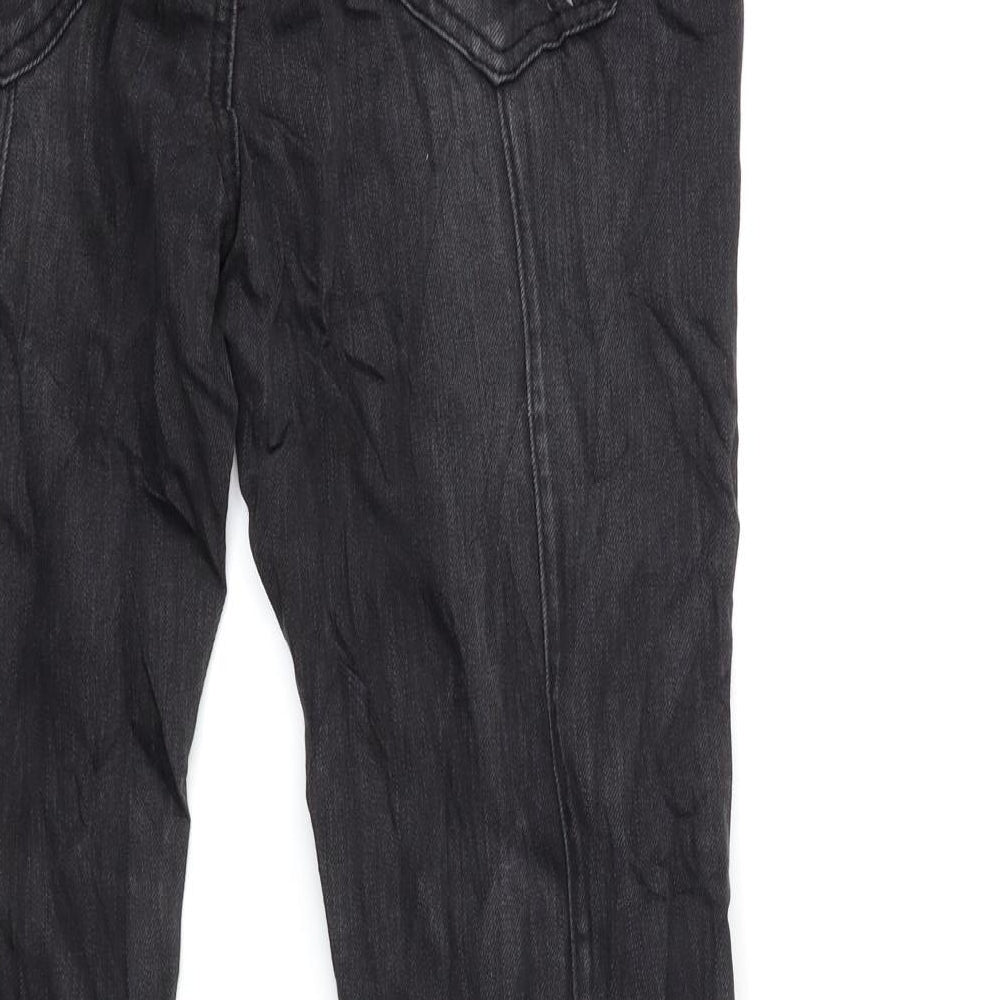 Preworn Womens Black Denim Skinny Jeans Size 12 L28 in