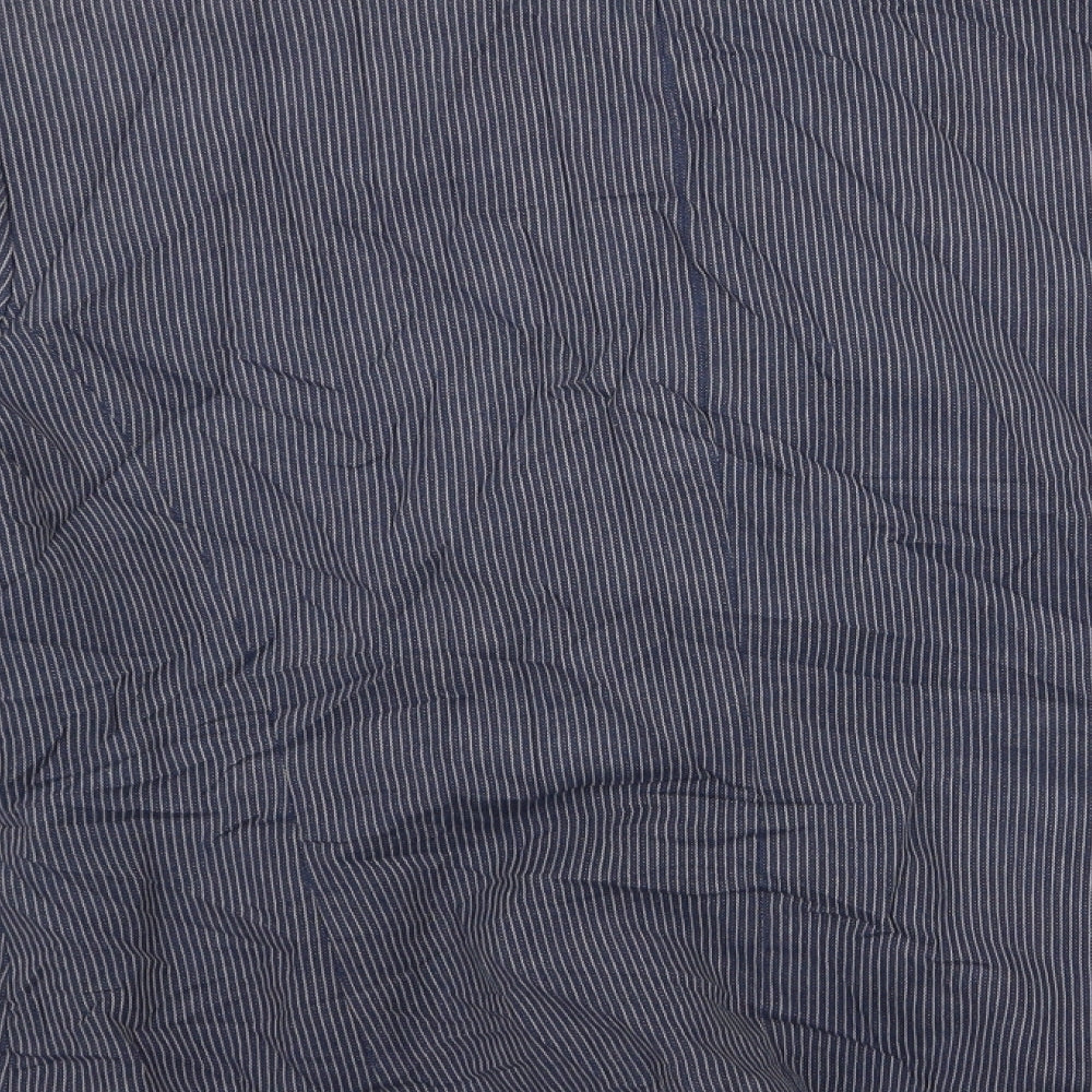 debanhams Womens Blue Striped Jacket Size 16