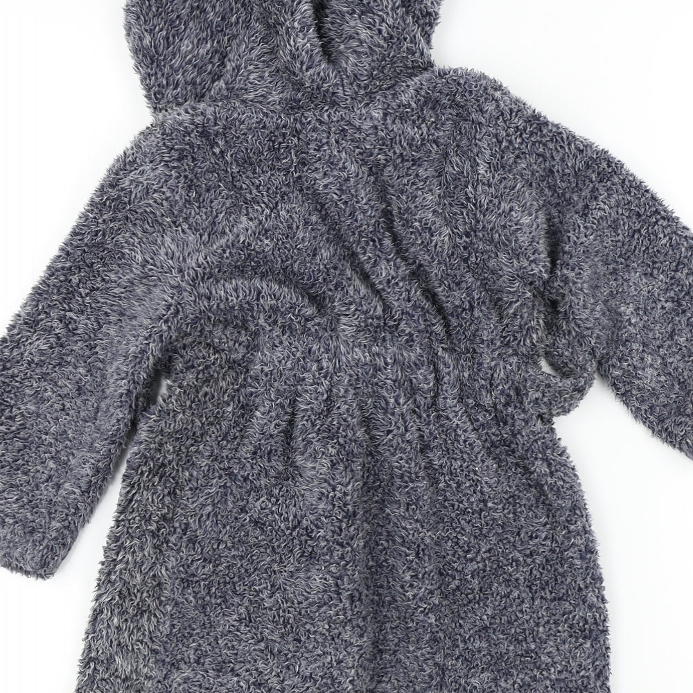 Peackocks Boys Blue Robe Size 3-4 Years - Pockets
