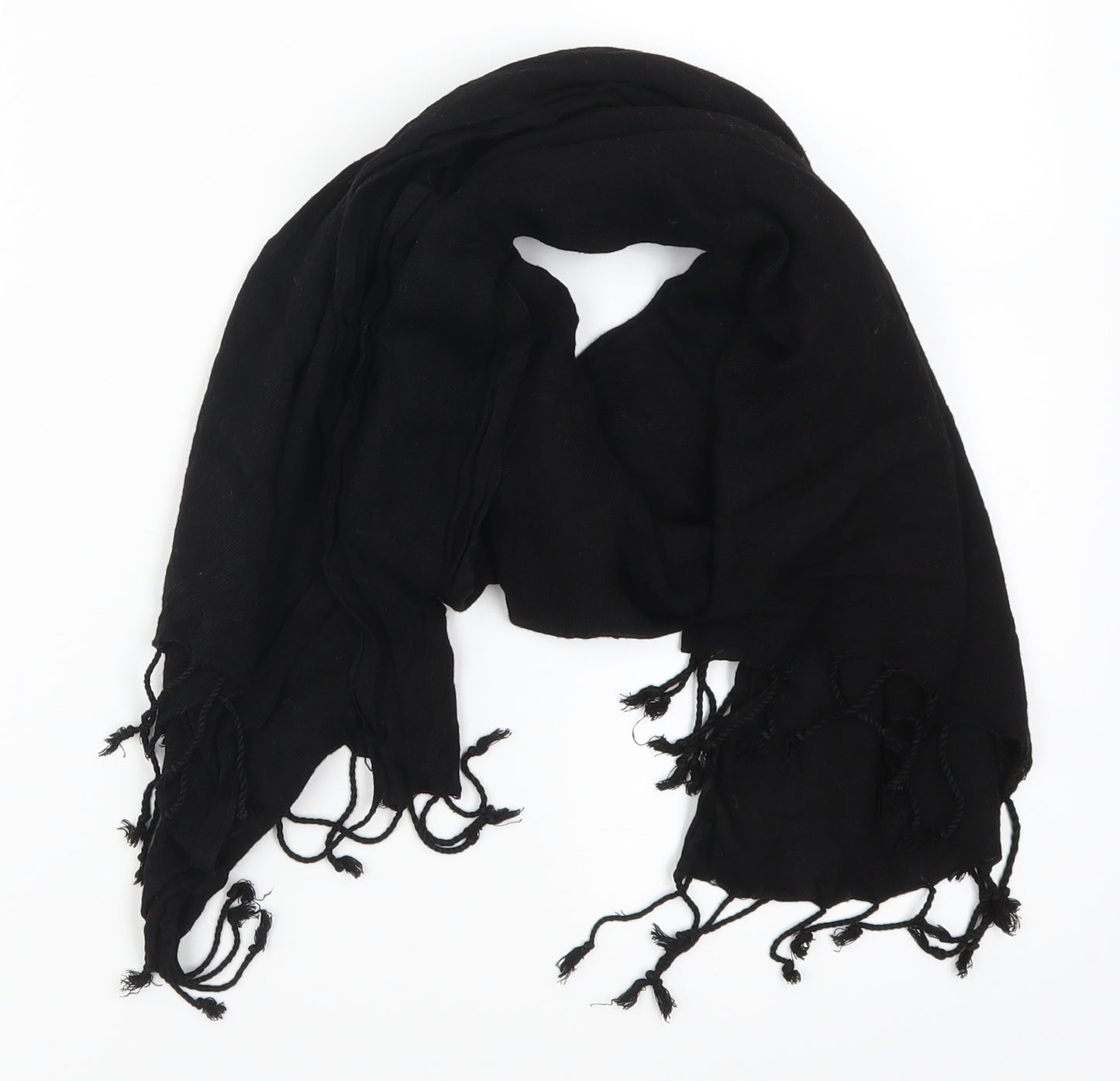 Prewrn Womens Black Scarf