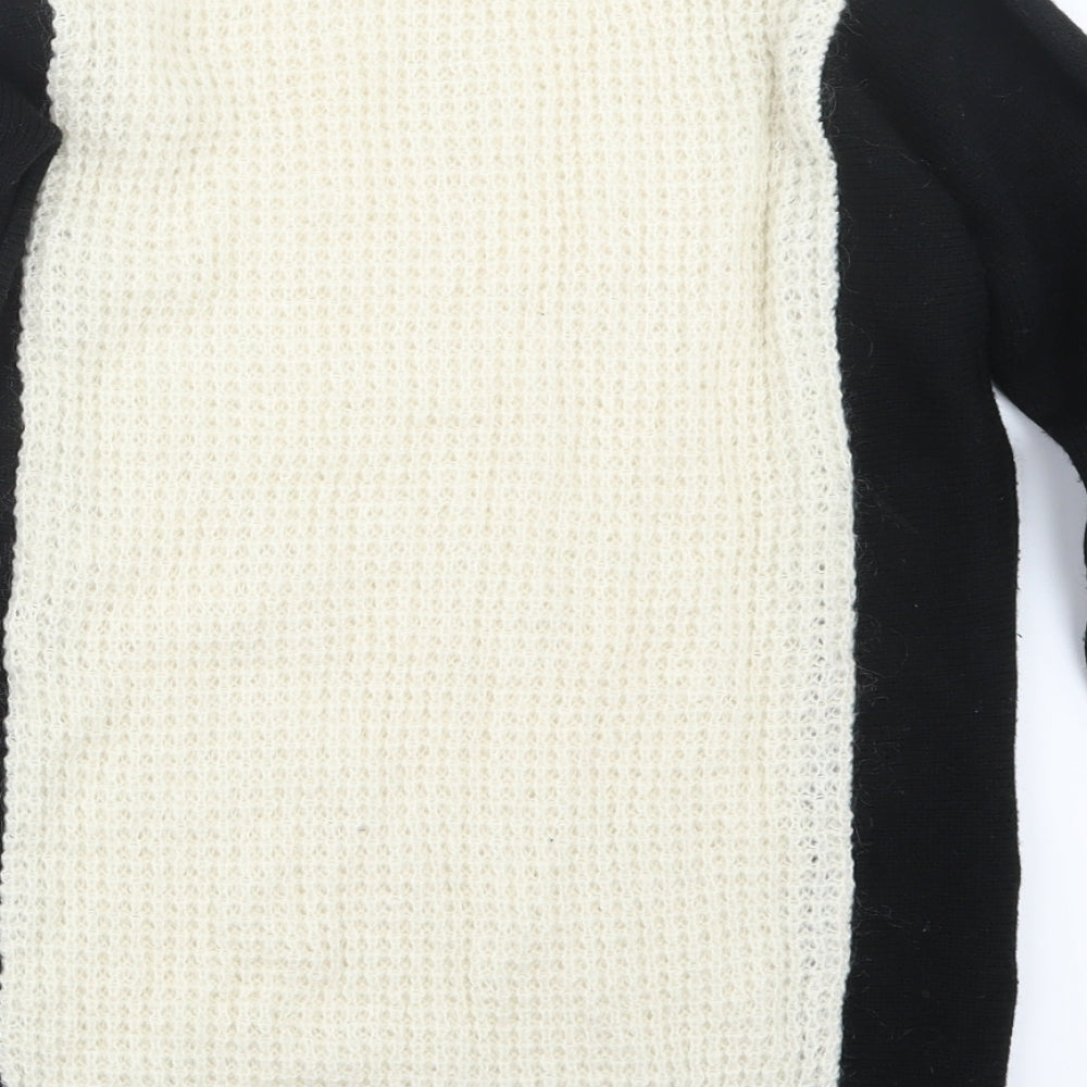 Marks and Spencer Womens Black Knit Pullover Jumper Size 8