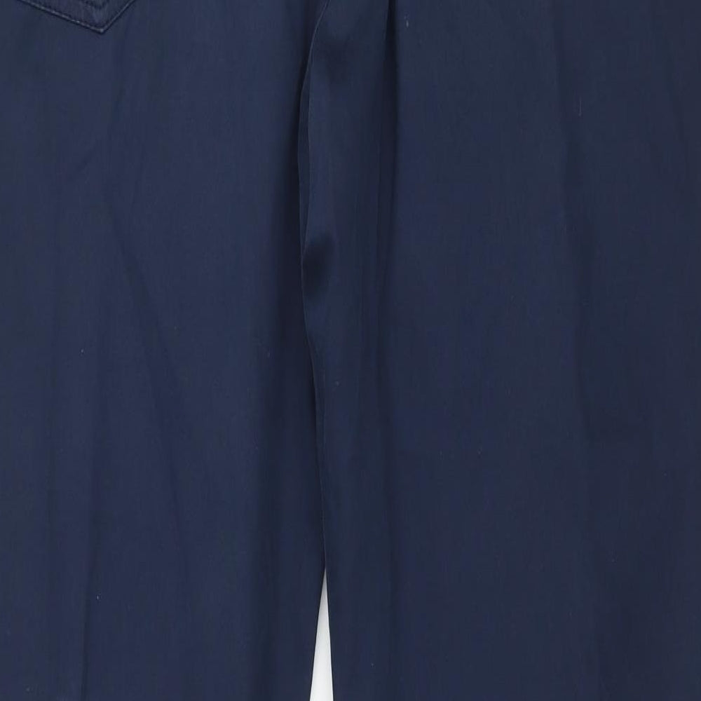 Marks and Spencer Womens Blue Trousers Size 36 in L33 in