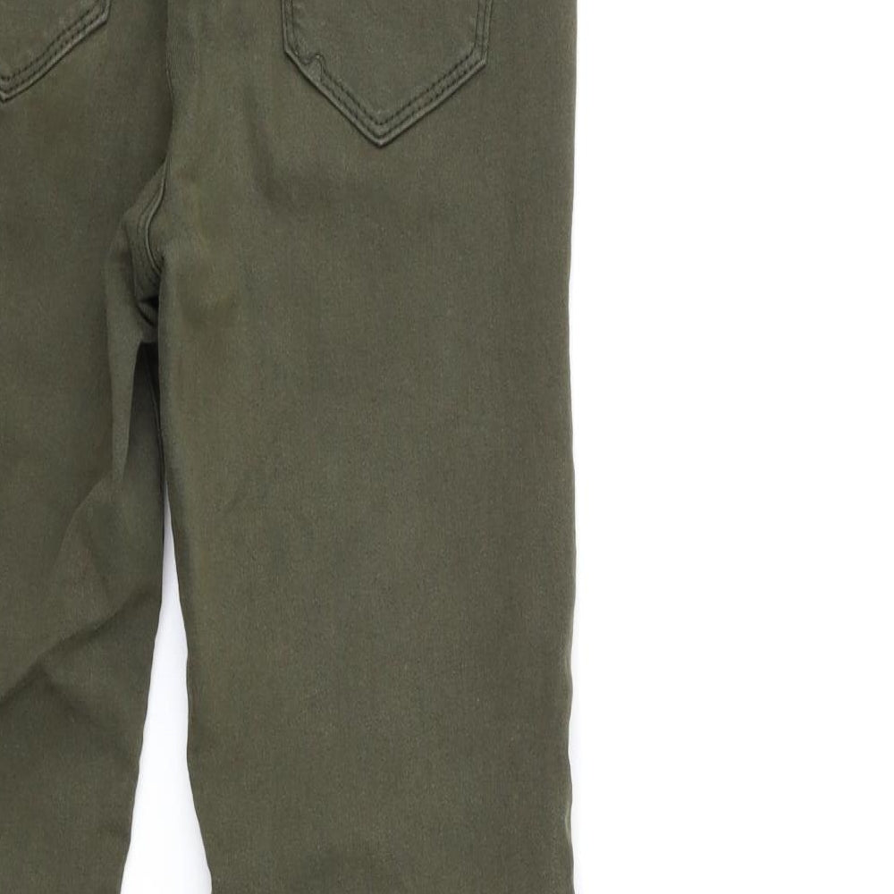Preworn Womens Green Denim Skinny Jeans Size 8 L28 in