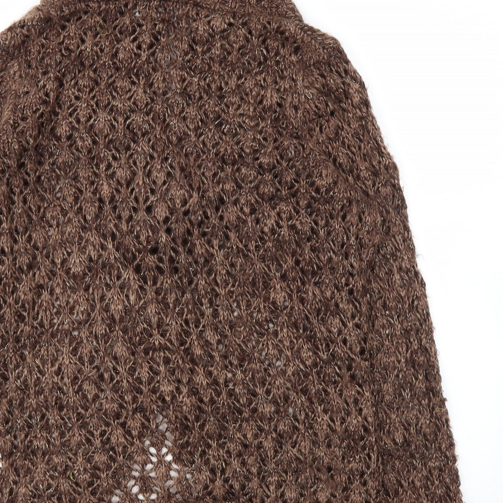 CASAMIA Womens Brown Cardigan Jumper Size M
