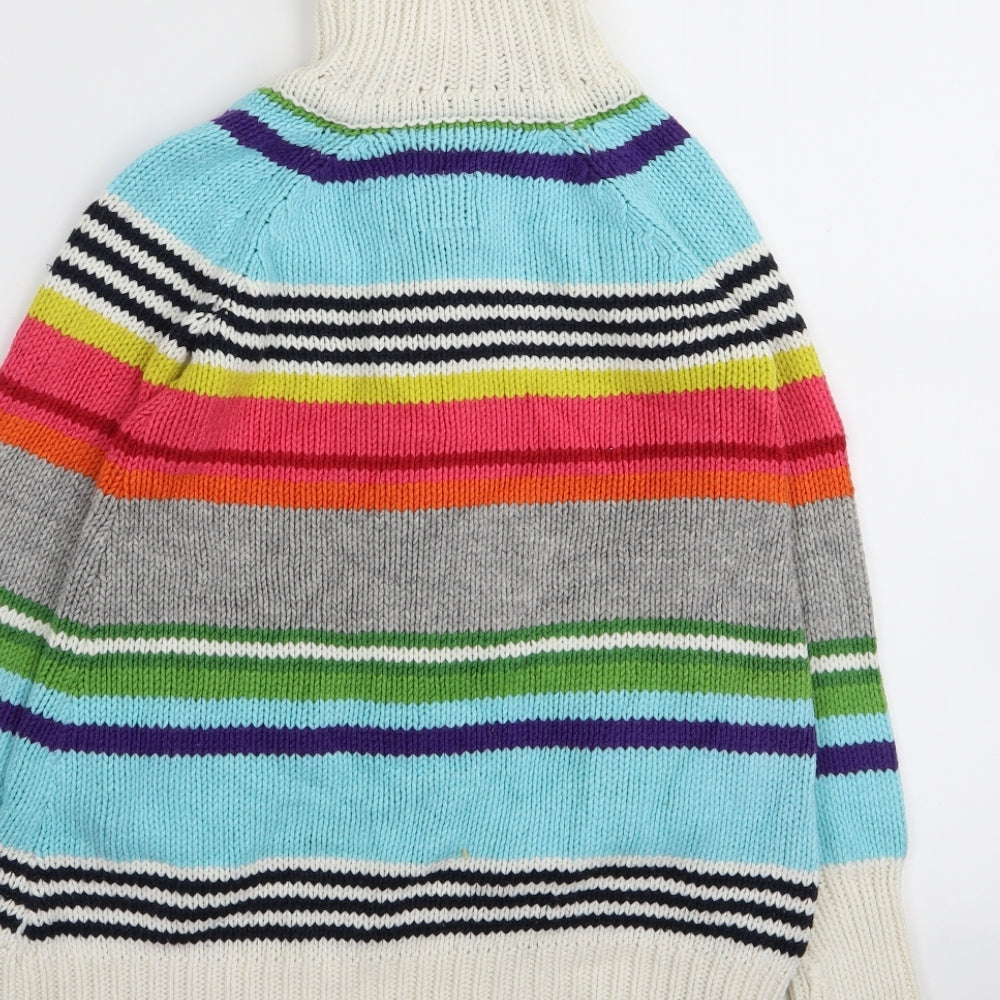 Gap Girls Multicoloured Striped Cardigan Jumper Size 6-7 Years