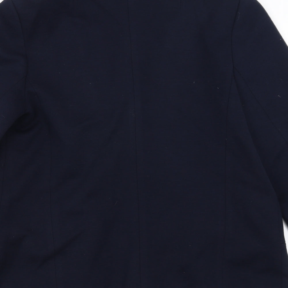 Preworn Womens Blue Jacket Blazer Size 12