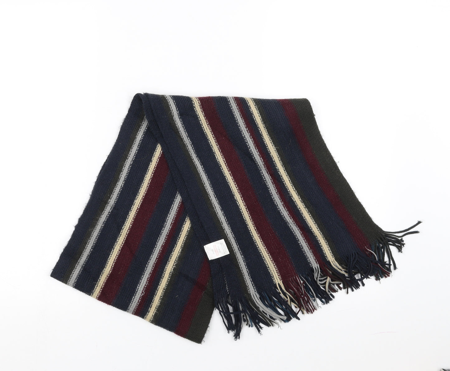 Matalan Mens Multicoloured Striped Scarf One Size