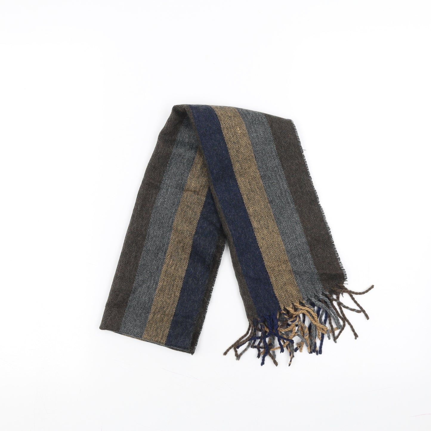 Damart Mens Multicoloured Striped Scarf One Size