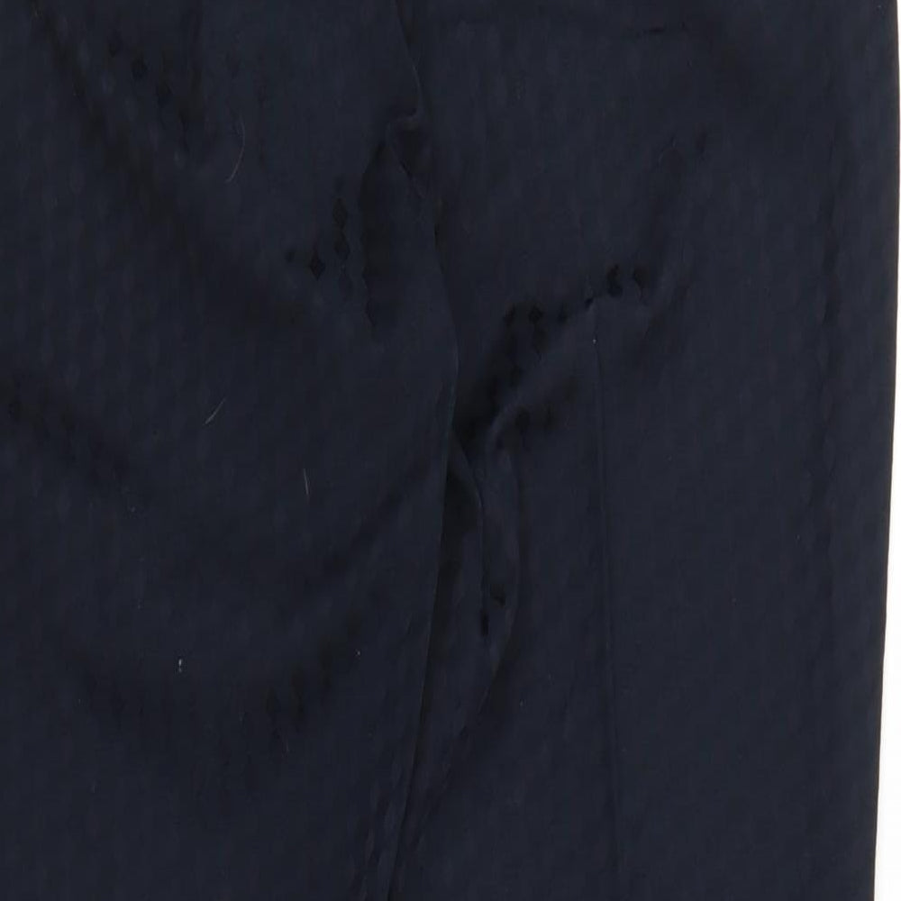 F&F Womens Blue Argyle/Diamond Carrot Trousers Size 14 L26 in