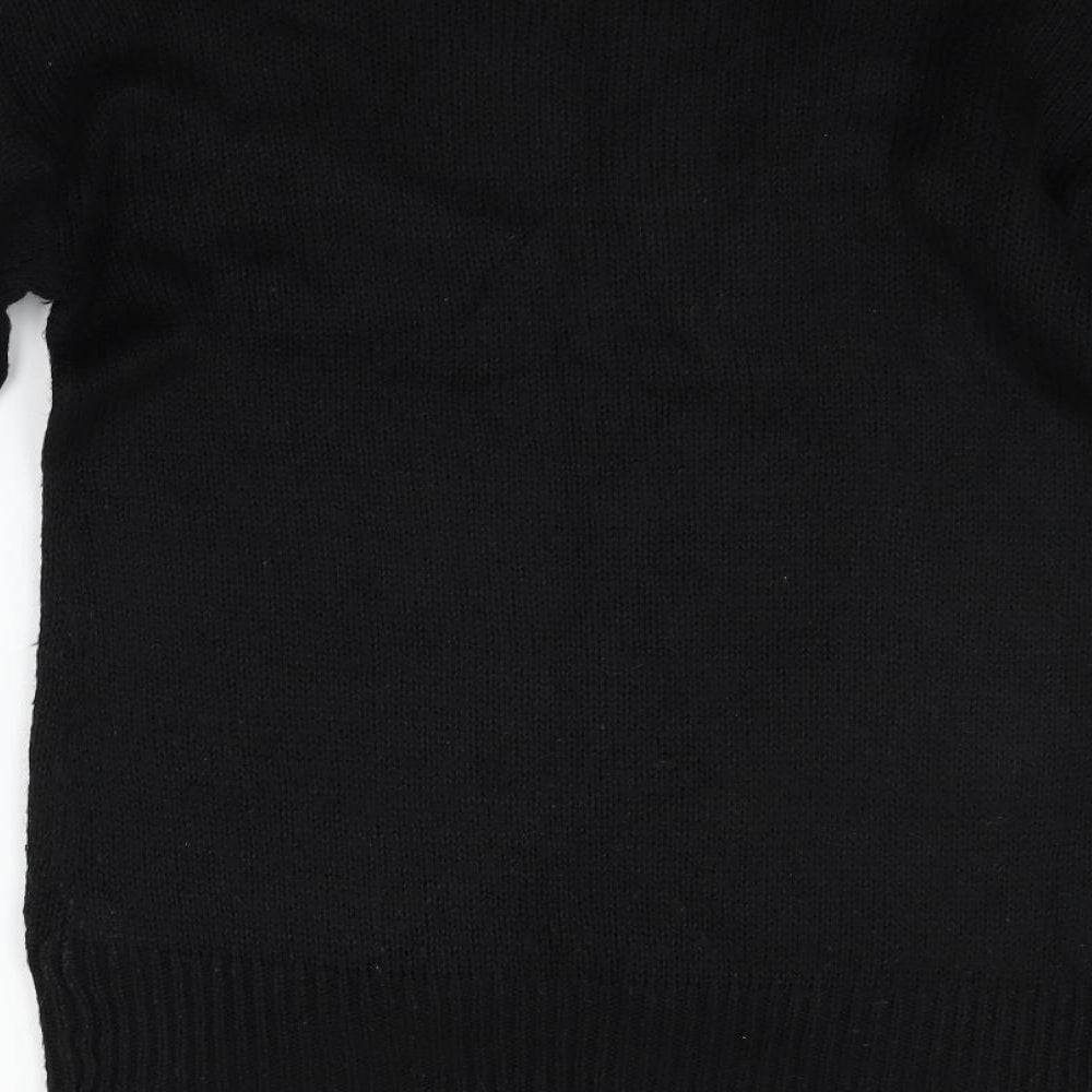 New Look Womens Black Pullover Jumper Size S