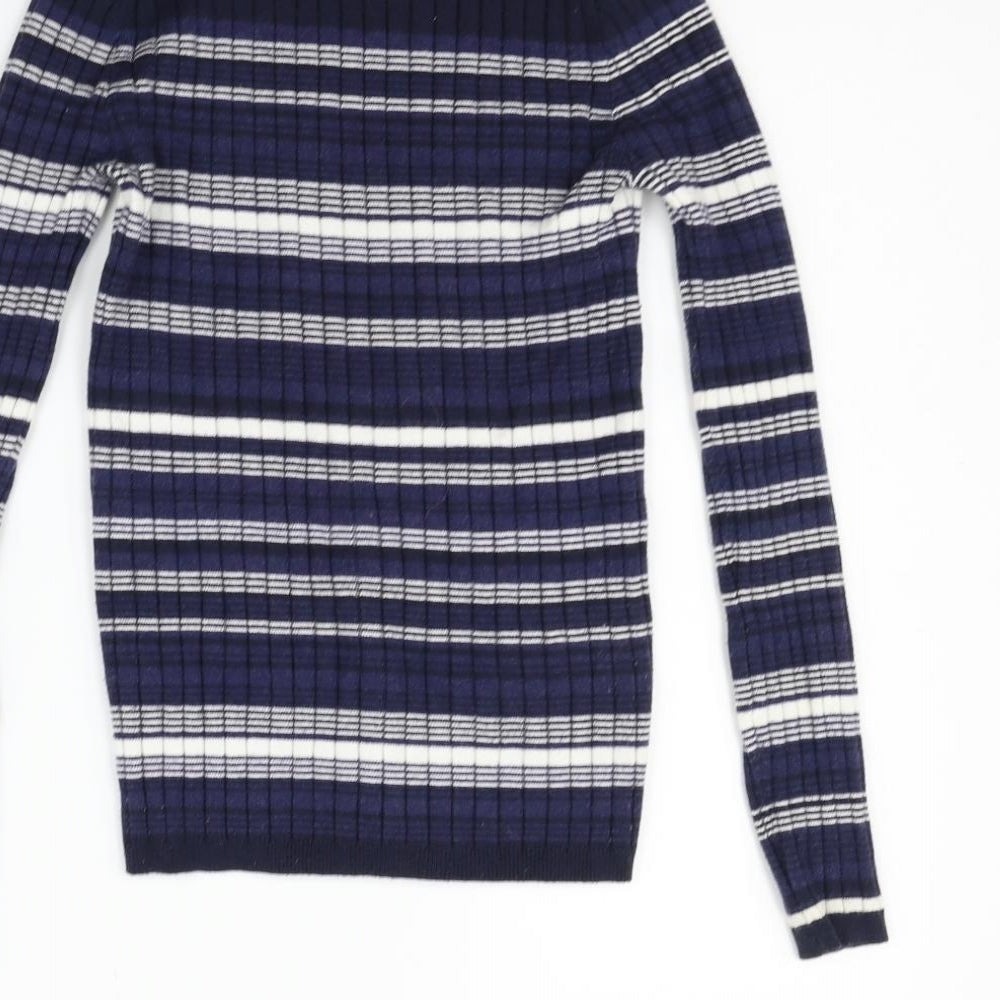 Atmsphere Womens Blue Striped Pullover Jumper Size 12