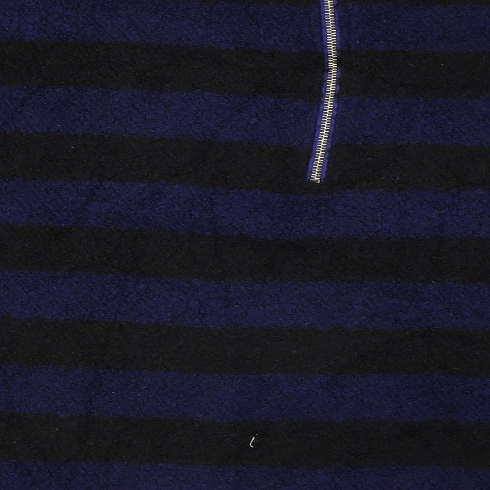 Zara Womens Black Striped Pullover Jumper Size M