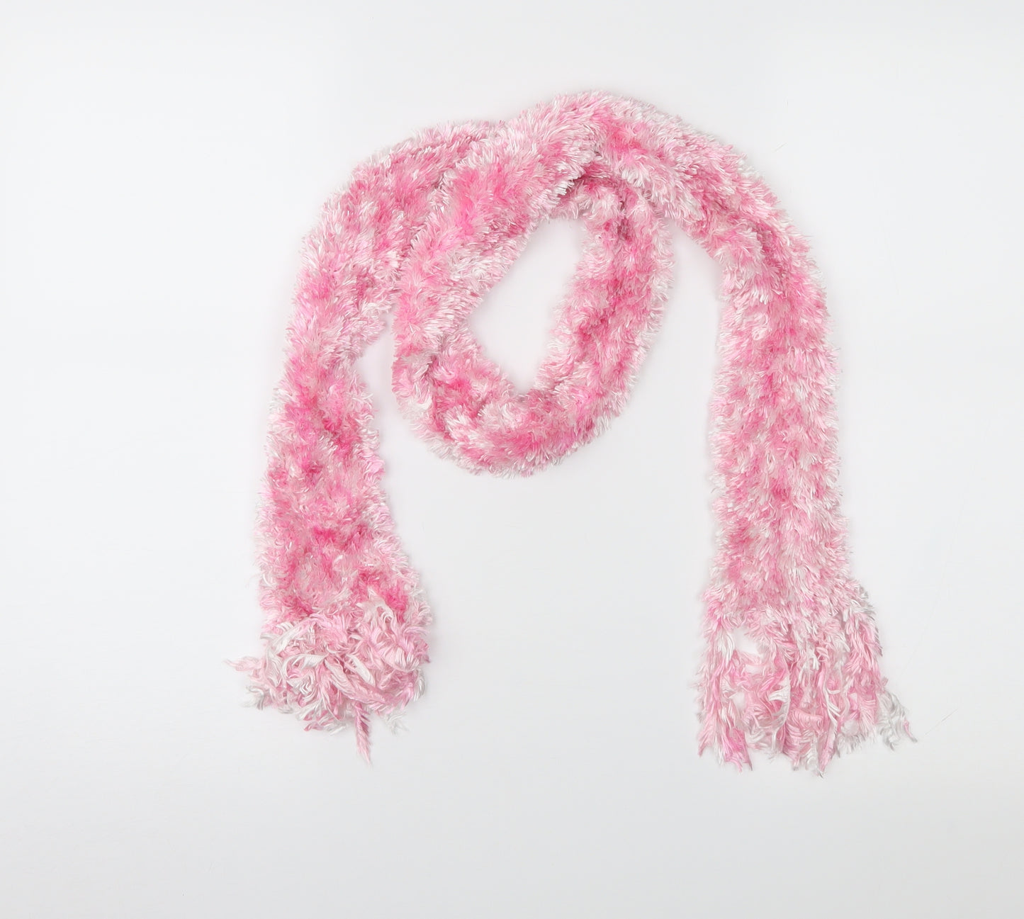 Preworn Womens Pink Knit Scarf