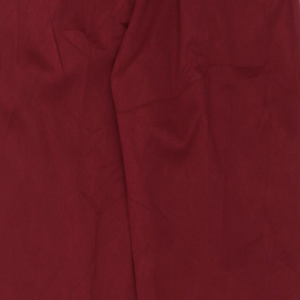 New Look Womens Red Trousers Size 10 L26 in