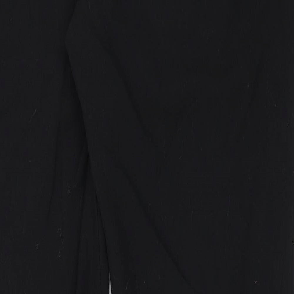 M&S Womens Black Dress Pants Trousers Size 14 L26 in