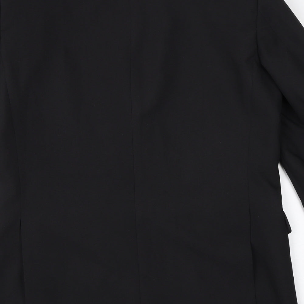 Cedar Wood State Mens Black Jacket Suit Jacket Size 36