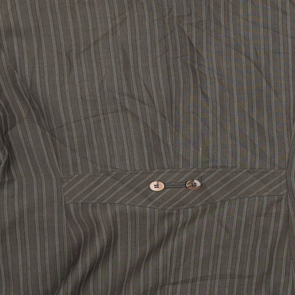 NEXT Womens Green Striped Jacket Blazer Size 18
