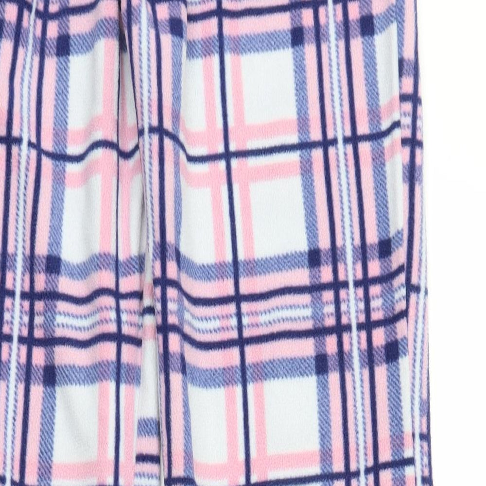 Preworn Womens Pink Plaid Sweatpants Trousers Size M L27 in