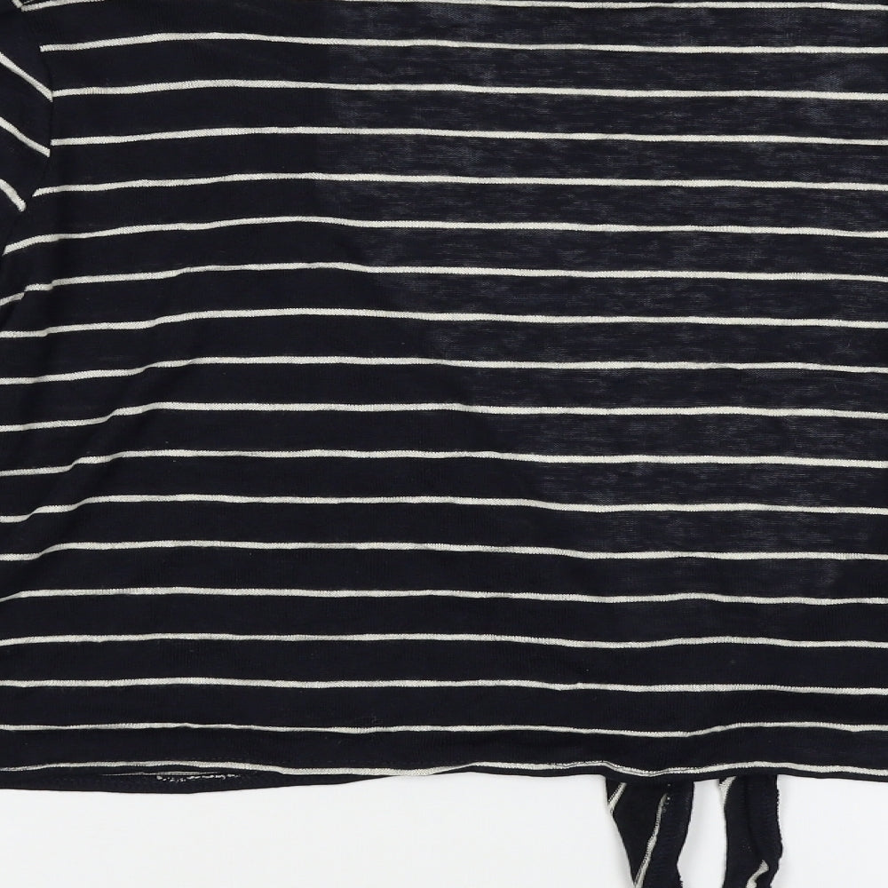 Primark Womens Blue Striped Cardigan Jumper Size XL
