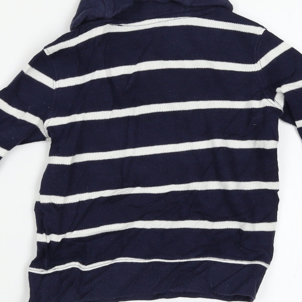 Gap Boys Blue Striped Pullover Jumper Size 2 Years
